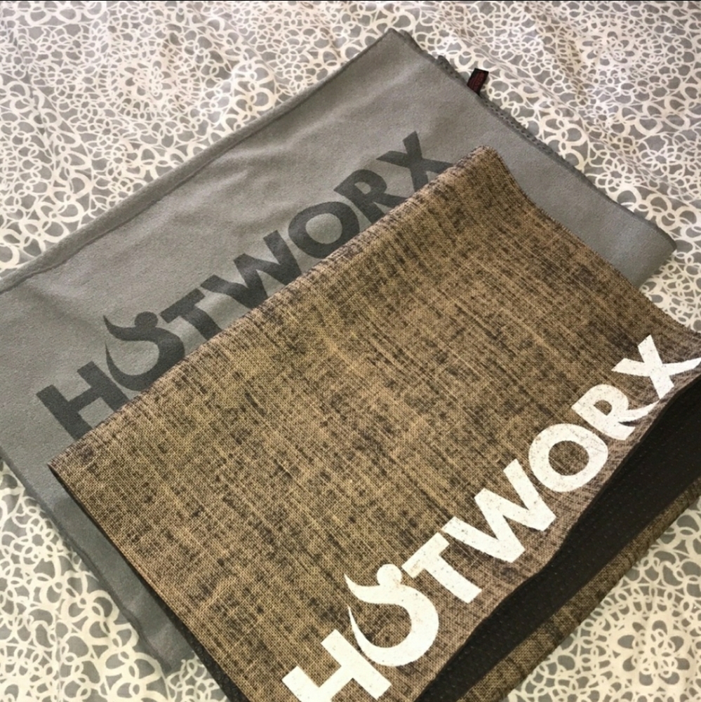 Hotworx yoga mat and towel.